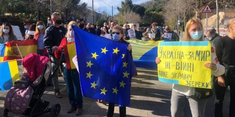 España respalda a Ucrania/ Europa Press Desde España apoyan a Ucrania