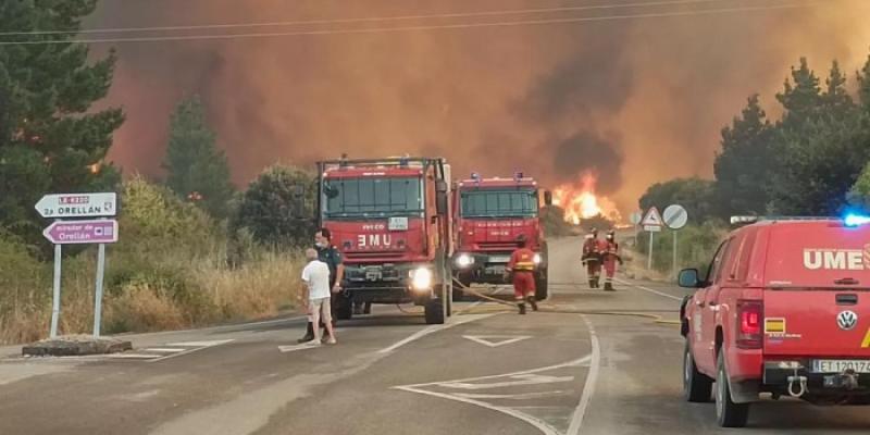 incendios forestales - Foto: EFE (Cedida por David Voces Olego) incendios forestales