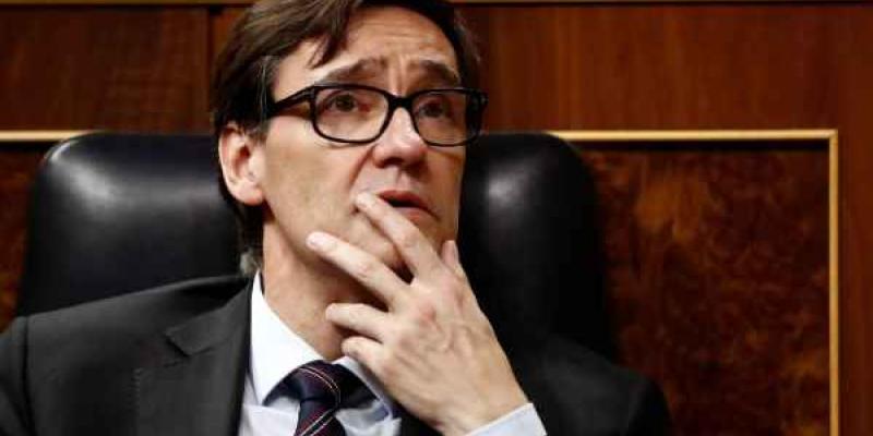 Estado de alarma / El Confidencia Ministro Illa sentado en el Congreso de los Diputados