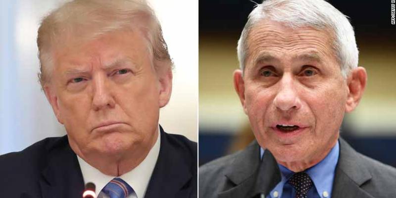 Donald Trump se revela contra Anthony Fauci / CNN