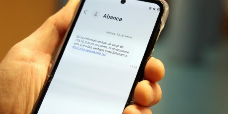 Ejemplo de estafa por sms