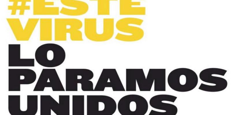 Un mensaje para concienciar en la lucha contra el coronavirus estevirusloparamosunidos