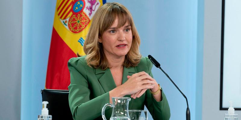 Desaparecen los exámenes de recuperación en la ESO. Imagen: La ministra Pilar Alegría