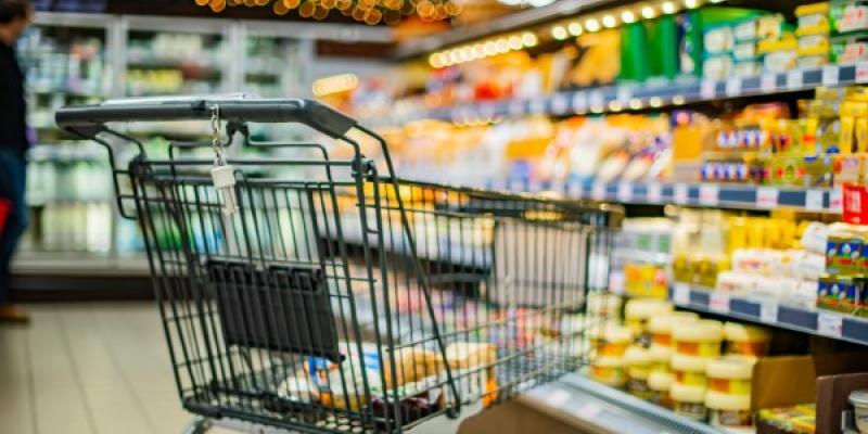 Carro de la compra en un supermercado