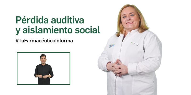 Cartel del canal Farmacéuticos con la incorporación del lenguaje de signos | Foto de Cgcof Cartel del canal Farmacéuticos con la incorporación del lenguaje de signos