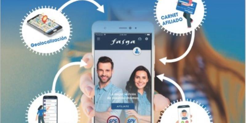 FASGA da un paso más al mundo digital/Sindicato FASGA Cartel de FASGA con su nueva aplicación