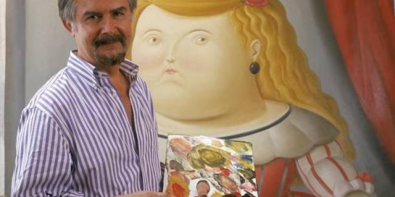 Las mejores obras de Fernando Botero - CaracolRadio Fernando Botero pintando