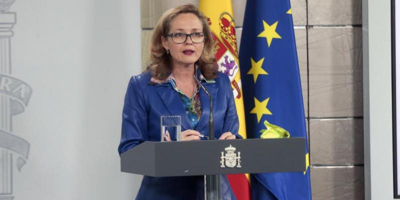 Nadia Calviño, vicepresidenta económica de España. El Eurogrupo aprueba un fondo de rescate para la Sanidad comunitaria.