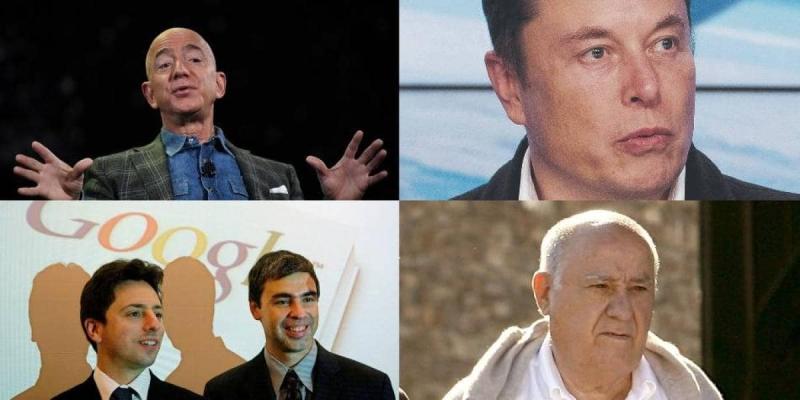 Imagen de varios millonarios/ELTIEMPO.COM Grandes fortunas, de la pobreza a la riqueza