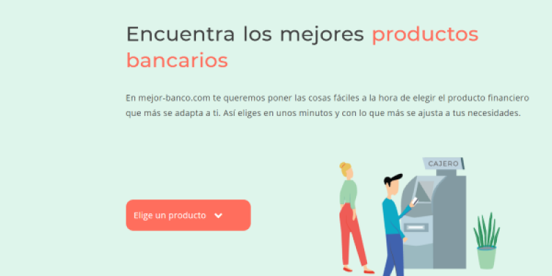 Sitio web de mejor-banco.com donde analizar las finanzas desde un proyecto de emprendimiento 