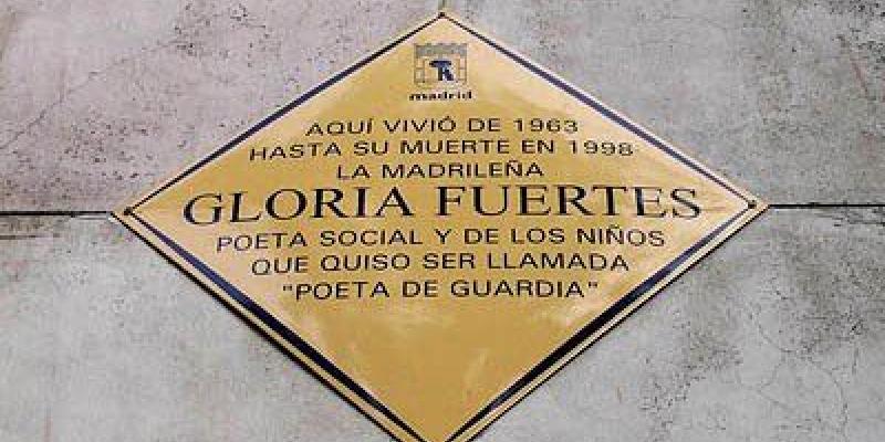 Gloria Fuertes Placa donde vivió Gloria Fuertes