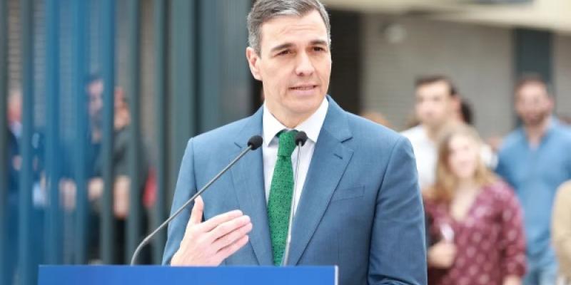 Pedro Sánchez hablando de las Golden Visa