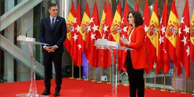 Sánchez y Ayuso acuerdan crear un grupo de trabajo conjunto, Grupo Covid Sánchez y Ayuso acuerdan crear un grupo de trabajo conjunto para frenar la Covid-19 en Madrid