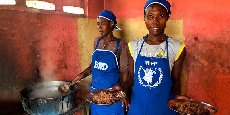 Comida para 307 niños en una escuela del suroeste de Haití