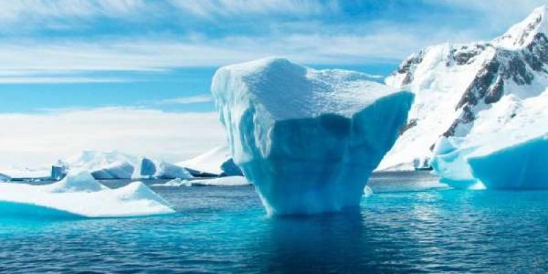 Hielo en la Antártida