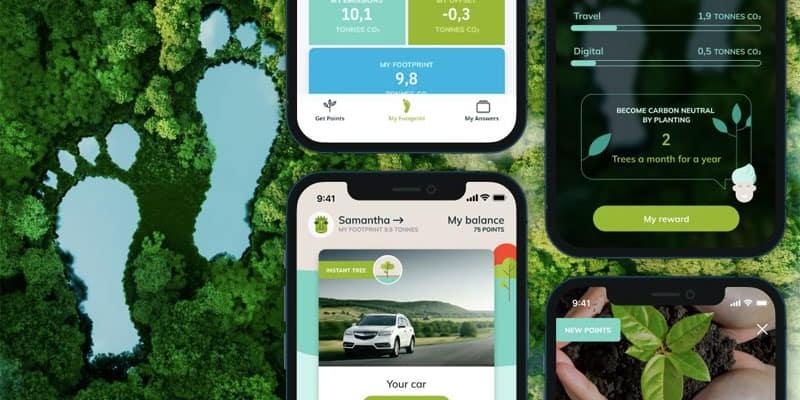 Imagen de la aplicación de Tribaldata/Interactiva Digital Tribaldata, la aplicación para medir tu impacto ambiental