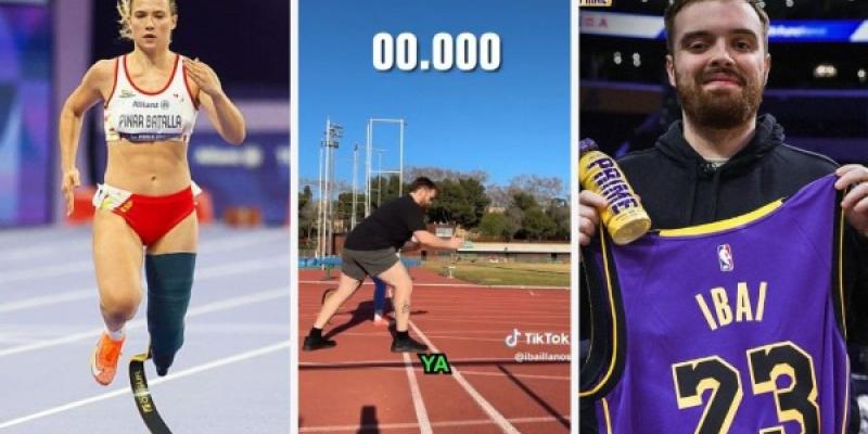 Ibai reta a una carrera de 100 metros a Fiona Pinar, medallista en los Juegos Paralímpicos París 2024 / TodoDisca Ibai reta a una carrera de 100 metros a Fiona Pinar, medallista en los Juegos Paralímpicos París 2024