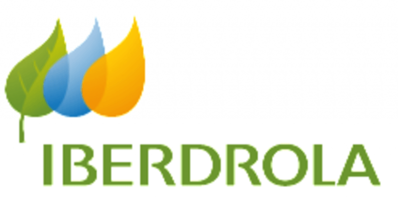 Iberdrola Logo de Iberdrola con unas llamas de gas en su parte superior