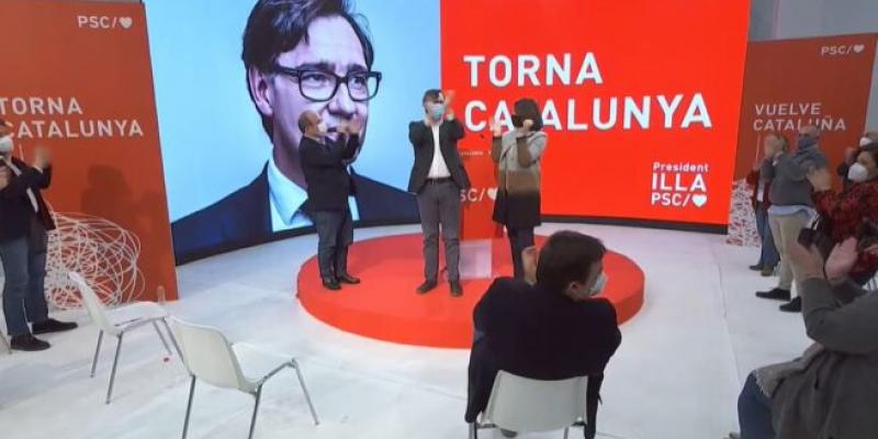 Salvador Illa, el blanco fácil de la campaña electoral catalana Toda la maquinaria en contra de Salvador Illa