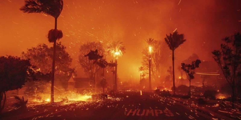 Imagen del incendio de Los Ángeles/France 24 Daños materiales y humanos del incendio de Los Ángeles