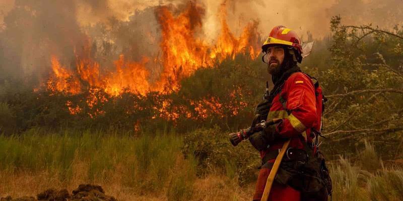 Imagen de un incendio/RTVE.es Zonas de incendio en España