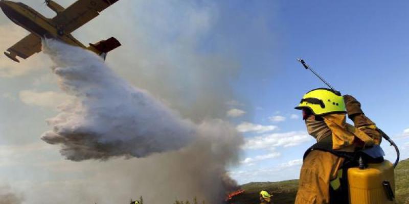 El fuego quemó en 2019 el equivalente a 60.000 campos de fútbol en España. El fuego quemó en 2019 el equivalente a 60.000 campos de fútbol en España.