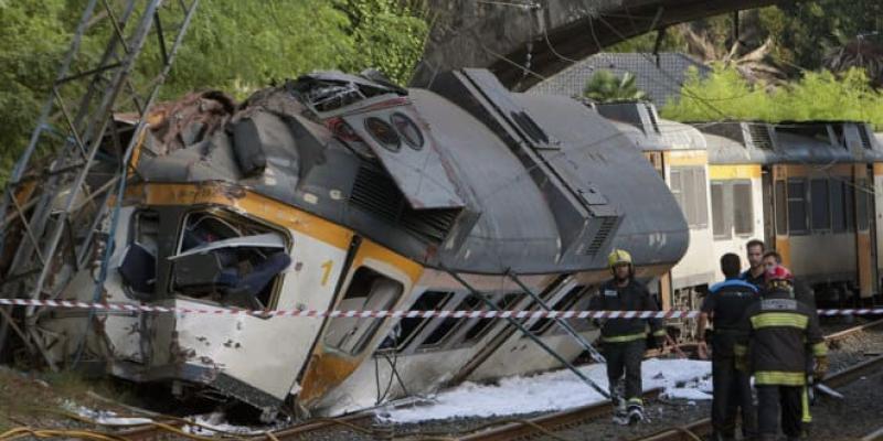 Imagen de un accidente ferroviario/El Mundo Incidentes ferroviarios en España
