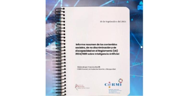 Inteligencia artificial Foto: CERMI Imagen de la portada del documento
