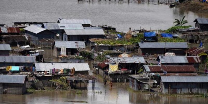 Imagen de una inundación en el sur de Asia/El Correo Asia sufre multitud de desastres climáticos