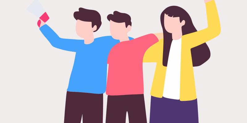 Imagen de un dibujo de personas/Ethic Política y géneros