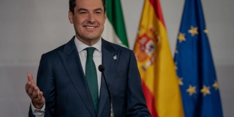 Elecciones en Andalucía/ Junta de Andalucía Juanma Moreno en rueda de prensa