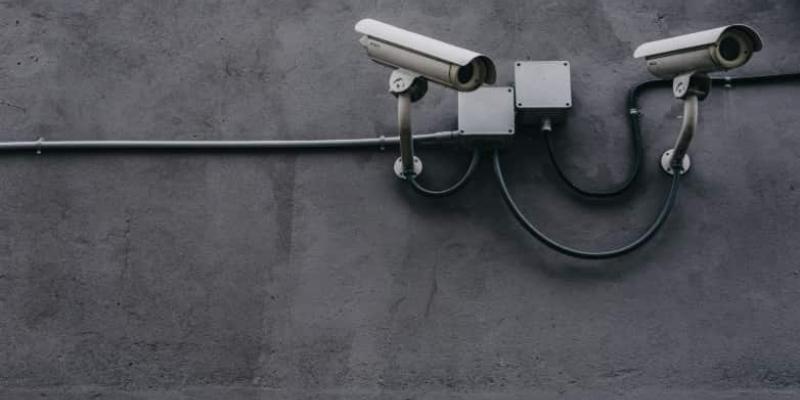 Imagen de cámaras de seguridad Juego virtual y seguridad