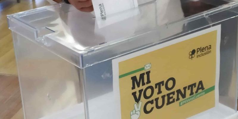 Disponible la mesa electoral en formato lectura fácil