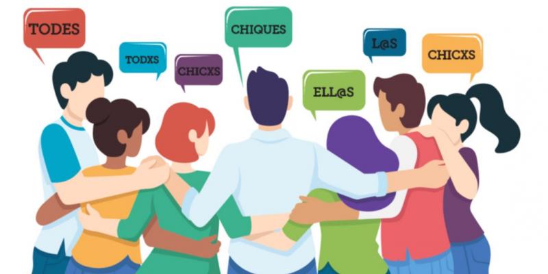 La RAE insiste en que la «e» del lenguaje inclusivo es ajena a la morfología del español e «innecesaria» Infografía sobre el uso del lenguaje inclusivo / Rodolfo Paniagua para el diario El Litoral