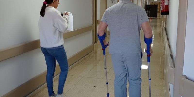 Paciente con lesión medular | Foto del Hospital Nacional de Parapléjicos de Toledo Paciente con lesión medular