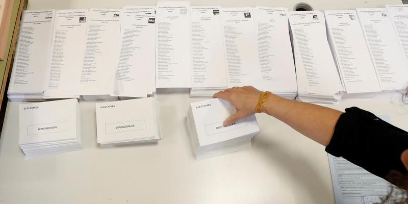 Imagen de las papeletas de los partidos políticos/El Diario Listas electorales de cara al 23 de julio