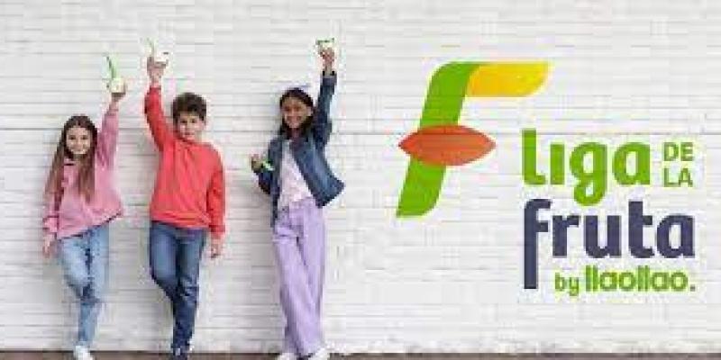 Imagen de la campaña del proyecto saludable de llaollao, "La liga de la fruta" llaollao fomenta la alimentación sostenible con este proyecto deportivo