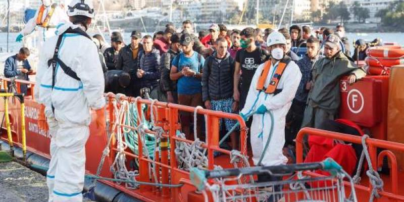Llegada de migrantes a Canarias