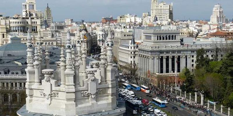 Fotografía de Madrid desde lo alto de uno de sus edificios