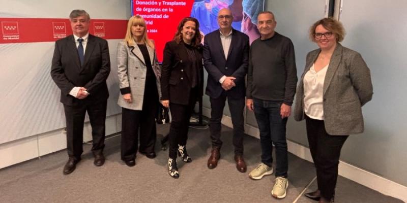 Trasplanes de donaciones en Madrid | Foto de la Comunidad de Madrid Matute, durante la presentación