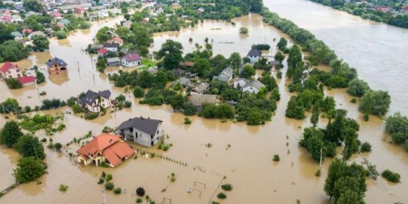 Inundaciones en una ciudad de Ucrania