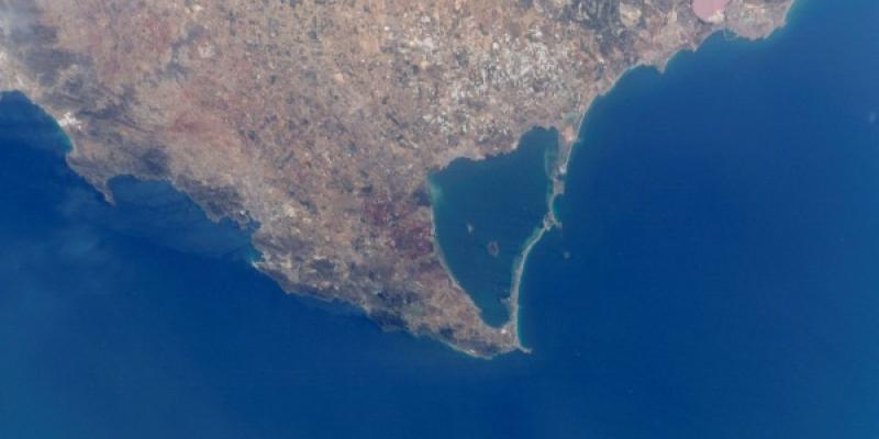 El Mar Menor visto desde satélite