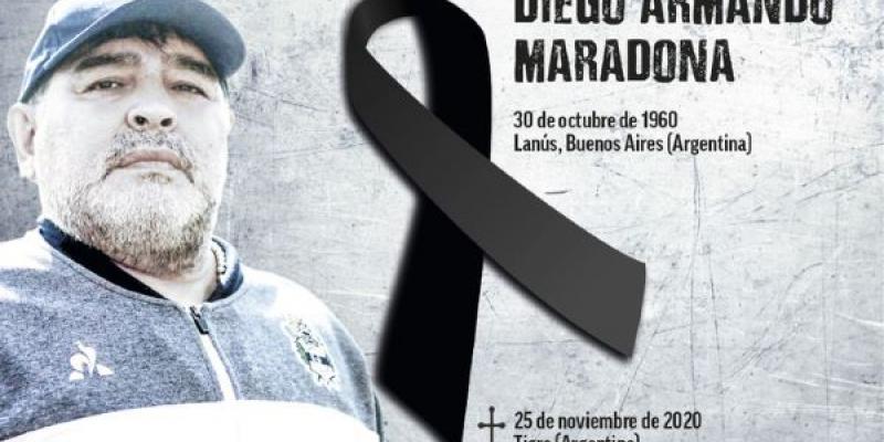 Creapón negro tras conocer la muerte de Maradona 