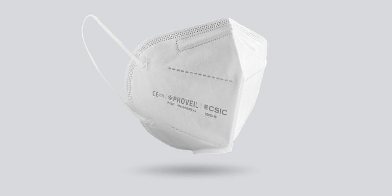 En apariencia es como una mascarilla desechable FFP2 En aspecto es similar a una mascarilla FFP2 / BIOINICIA
