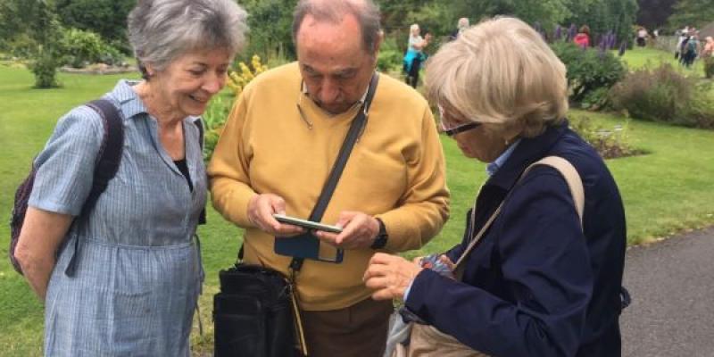 El Internet se expande en las personas mayores Mayores de 60 usando Internet