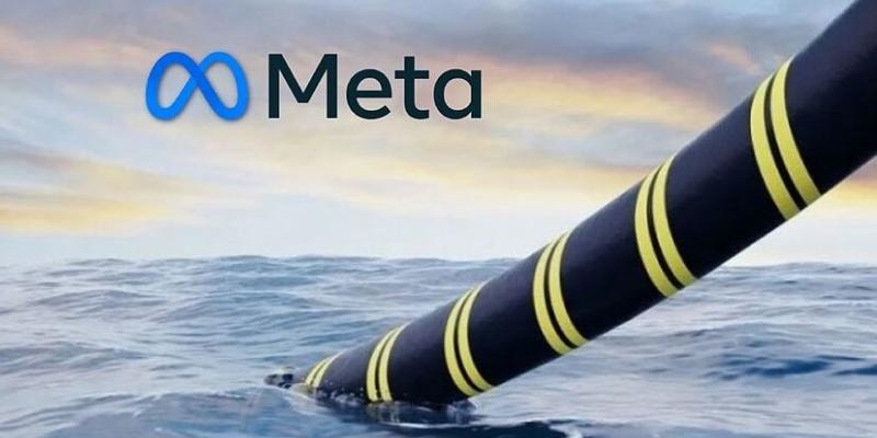 Imagen de una representación del cable Meta/El Delivery Meta y el Proyecto Waterworth