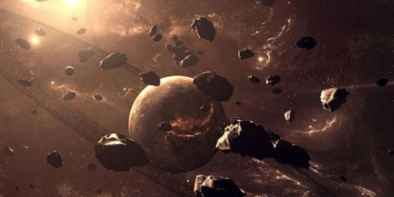 Formación continentes terrestres Lluvia de meteoritos gigantes que formaron los continentes