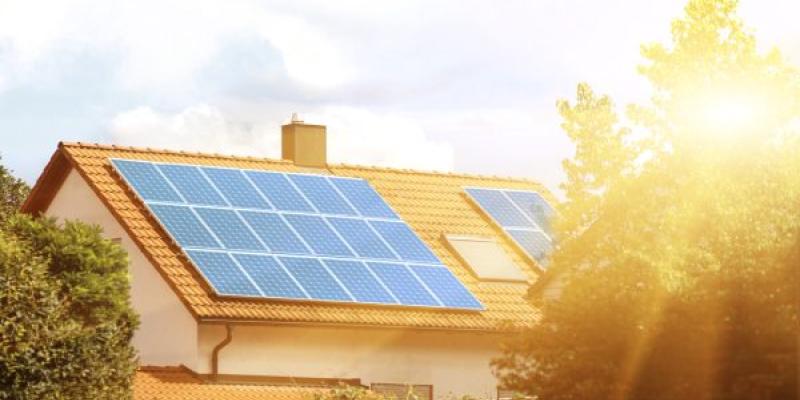 Casa utilizando energía solar Energía solar