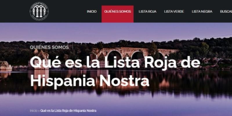 Monumentos españoles en la Lista Roja de Hispania Nostra