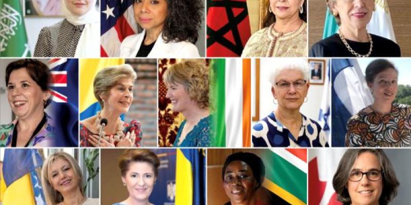 Mujeres diplomáticas y embajadoras Mujeres representantes diplomáticas y embajadoras